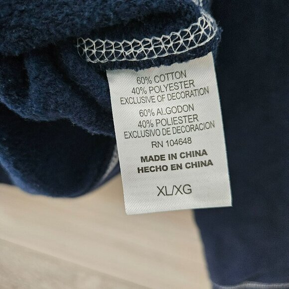 University Of Michigan Wolverines NCAA Navy Blue Hoodie By Pro Edge Jr XL / W M - Picture 4 of 16